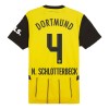 Original Trikotsatz Borussia Dortmund N. Schlotterbeck 4 Heimtrikot 2024-25 Für Kinder